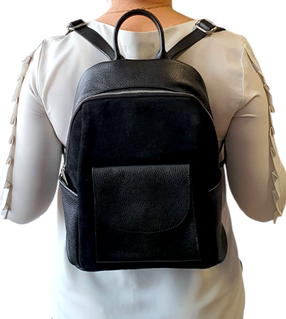 Rucsac Dama Piele Naturala Negru Randa G04564 [7]