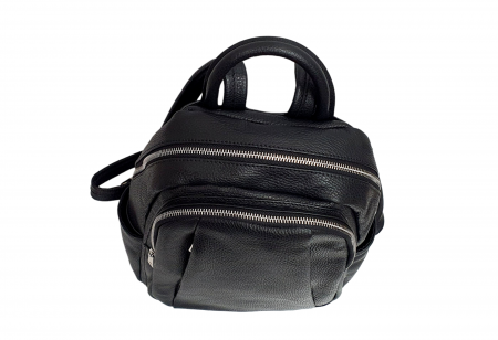 Rucsac Dama Piele Naturala Negru Sia G02540 [5]