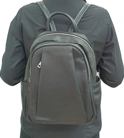 Rucsac Dama Piele Naturala Negru Sia G02540 [6]