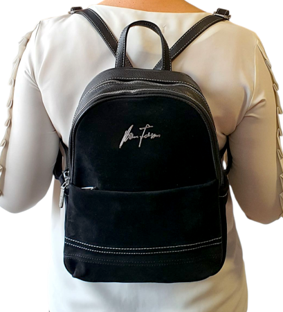 Rucsac Dama Piele Naturala Negru Teo  V. Fabbiano G04567 [6]