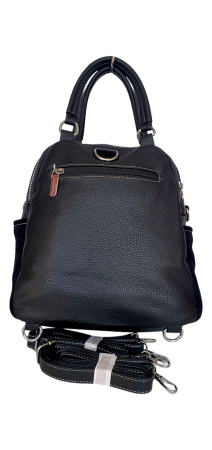 Rucsac Dama Piele Naturala Negru V.Fabbiano Carmen G04545 [3]