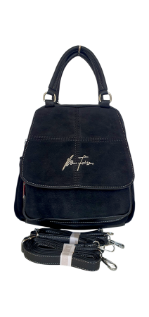 Rucsacuri Dama - Rucsac Dama Piele Naturala Negru V.Fabbiano Carmen G04545