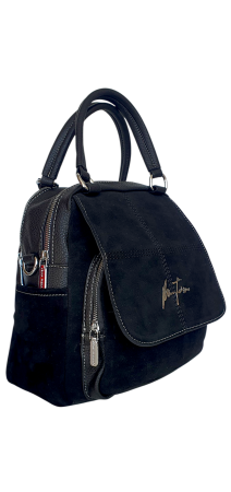 Rucsac Dama Piele Naturala Negru V.Fabbiano Carmen G04545 [1]
