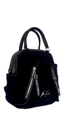 Rucsac Dama Piele Naturala Negru V.Fabbiano Geo G04539 [1]