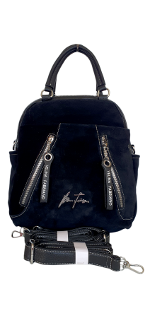 Rucsacuri Dama - Rucsac Dama Piele Naturala Negru V.Fabbiano Geo G04539