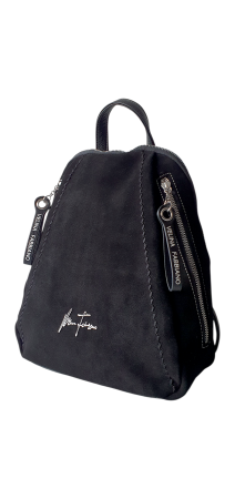 Rucsacuri Dama - Rucsac Dama Piele Naturala Negru V.Fabbiano Smaranda G04464