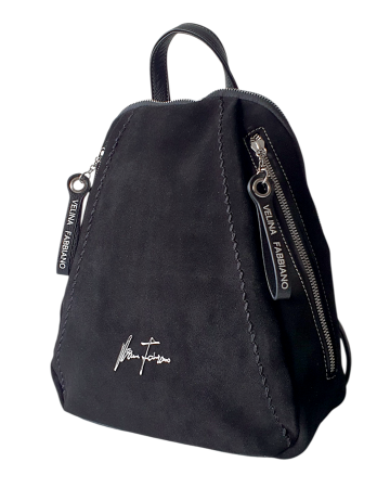 Rucsacuri Dama - Rucsac Dama Piele Naturala Negru V.Fabbiano Smaranda G04464