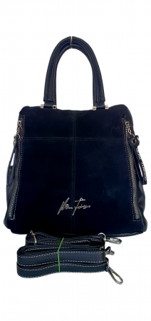 Rucsac Dama Piele Naturala Negru Velina G04418 [1]