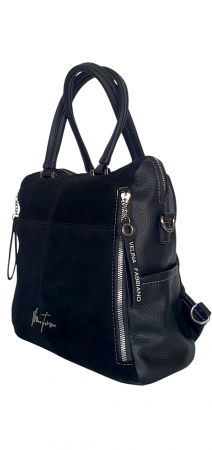 Rucsac Dama Piele Naturala Negru Velina G04418 [3]