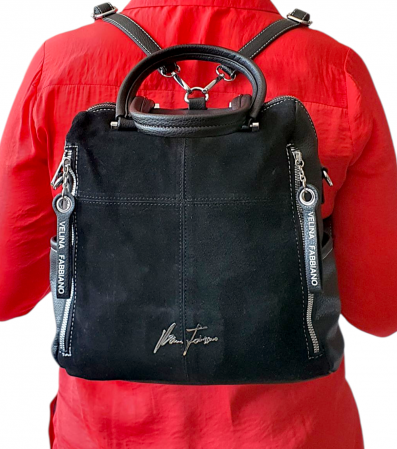 Rucsac Dama Piele Naturala Negru Velina G04418 [6]