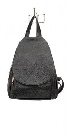 Rucsacuri Dama - Rucsac Dama Piele Naturala Negru Vernis G02458