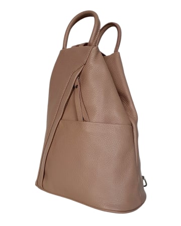 Rucsacuri Dama - Rucsac Dama Piele Naturala Nude Carolina G04792