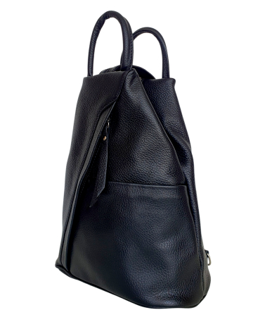 Rucsacuri Dama - Rucsac Dama Piele Naturala Negru Carolina G04793