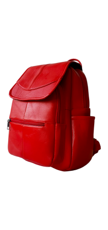 Rucsacuri Dama - Rucsac Dama Piele Naturala Rosu Fiona G04559