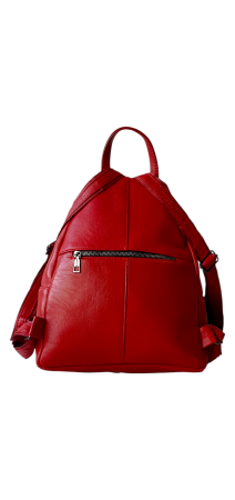 Rucsac Dama Piele Naturala Rosu Hema G04560 [3]