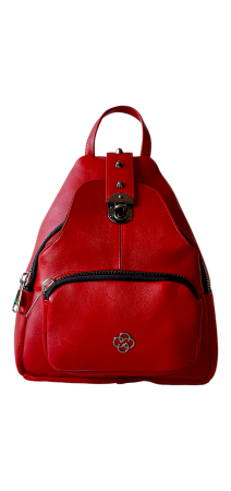 Rucsac Dama Piele Naturala Rosu Hema G04560 [1]