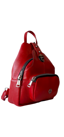 Rucsacuri Dama - Rucsac Dama Piele Naturala Rosu Hema G04560