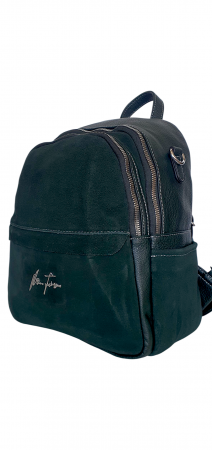 Rucsac Dama Piele Naturala Verde Bianca V. Fabbiano G04415 [3]