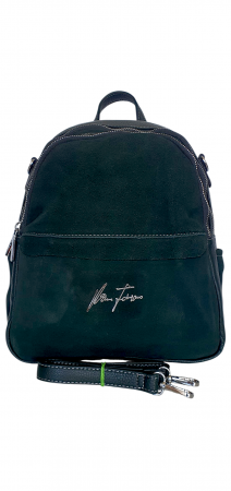 Rucsacuri Dama - Rucsac Dama Piele Naturala Verde Bianca V. Fabbiano G04415
