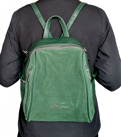 Rucsac Dama Piele Naturala Verde Elif G02666 [5]