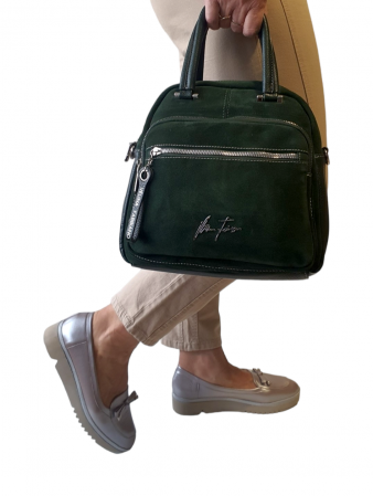 Rucsac Dama Piele Naturala Verde Fabia V. Fabbiano  G03372 [6]