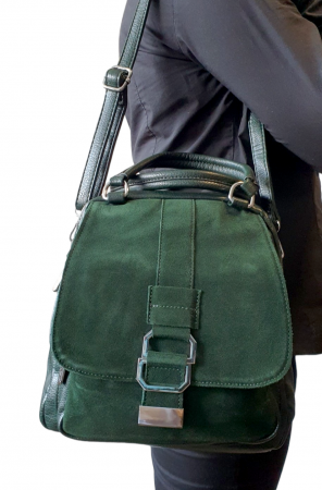 Rucsac Dama Piele Naturala Verde Lia  V. Fabbiano G03214 [7]