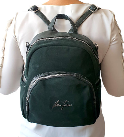 Rucsac Dama Piele Naturala Verde Parascheva G04502 [6]