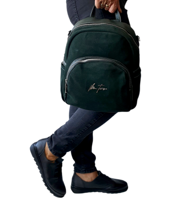 Rucsac Dama Piele Naturala Verde Parascheva G04502 [5]