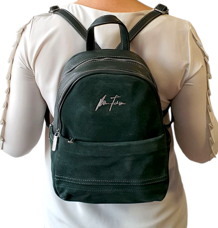 Rucsac Dama Piele Naturala Verde Teo V. Fabbiano G04568 [6]