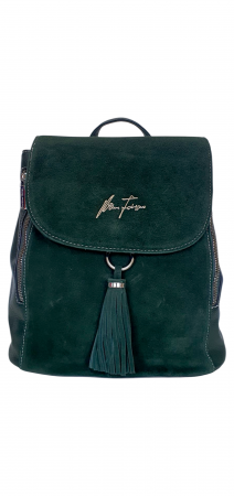 Rucsacuri Dama - Rucsac Dama Piele Naturala Verde V.Fabbiano Anelis G04381