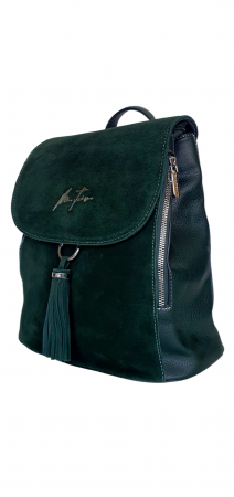 Rucsac Dama Piele Naturala Verde V.Fabbiano Anelis G04381 [2]