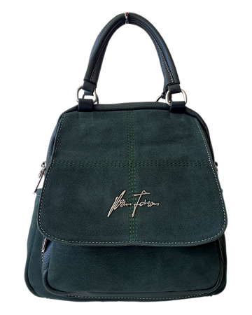 Rucsacuri Dama - Rucsac Dama Piele Naturala Verde V.Fabbiano Carmen G04570