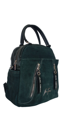 Rucsac Dama Piele Naturala Verde V.Fabbiano Geo G04542 [1]