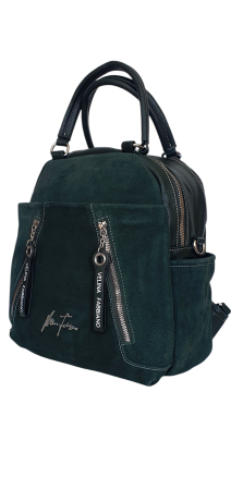 Rucsac Dama Piele Naturala Verde V.Fabbiano Geo G04542 [2]