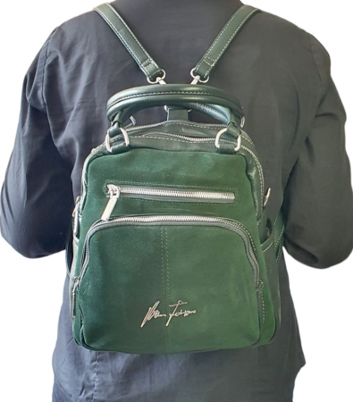 Rucsac Dama Piele Naturala Verde V.Fabbiano Pia G03112 [8]