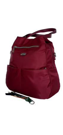 Rucsacuri Dama - Rucsac Dama Textil Grena Melania G04499