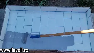 Test hidroizolatie cu Vopsea epoxidica.