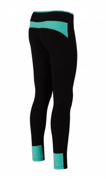 Colanti Dama - Negru cu Verde Menta [3]