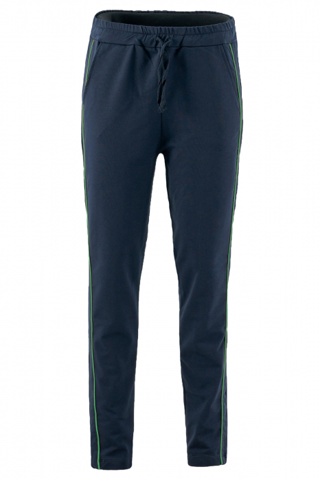 pantalon dama bleumarin cu dunga verde [2]