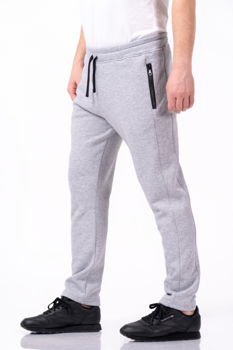 Pantaloni sport gri melanj [2]