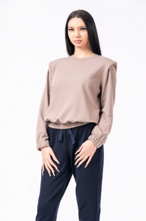 Bluza bej cu umeri [2]