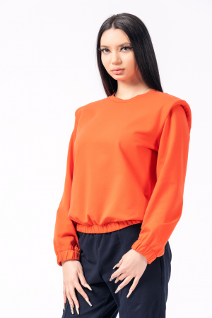 Bluze - Bluza orange cu umeri