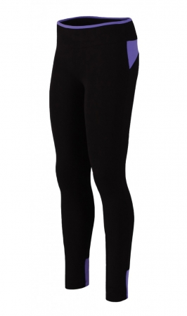 Colanti pentru fete - Negru cu mov [0]