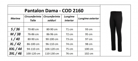 Pantalon Damă LAZO SIMPLE STYLE Bleumarin [4]