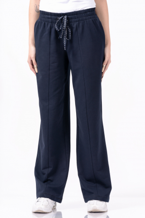 Pantaloni largi, design uni, culoare negru [2]