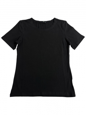 Tricouri - Tricou simplu negru pentru femei