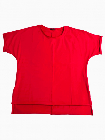 Tricouri - Tricou simplu rosu pentru femei