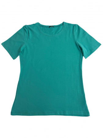 Tricouri - Tricou simplu turcoaz pentru femei