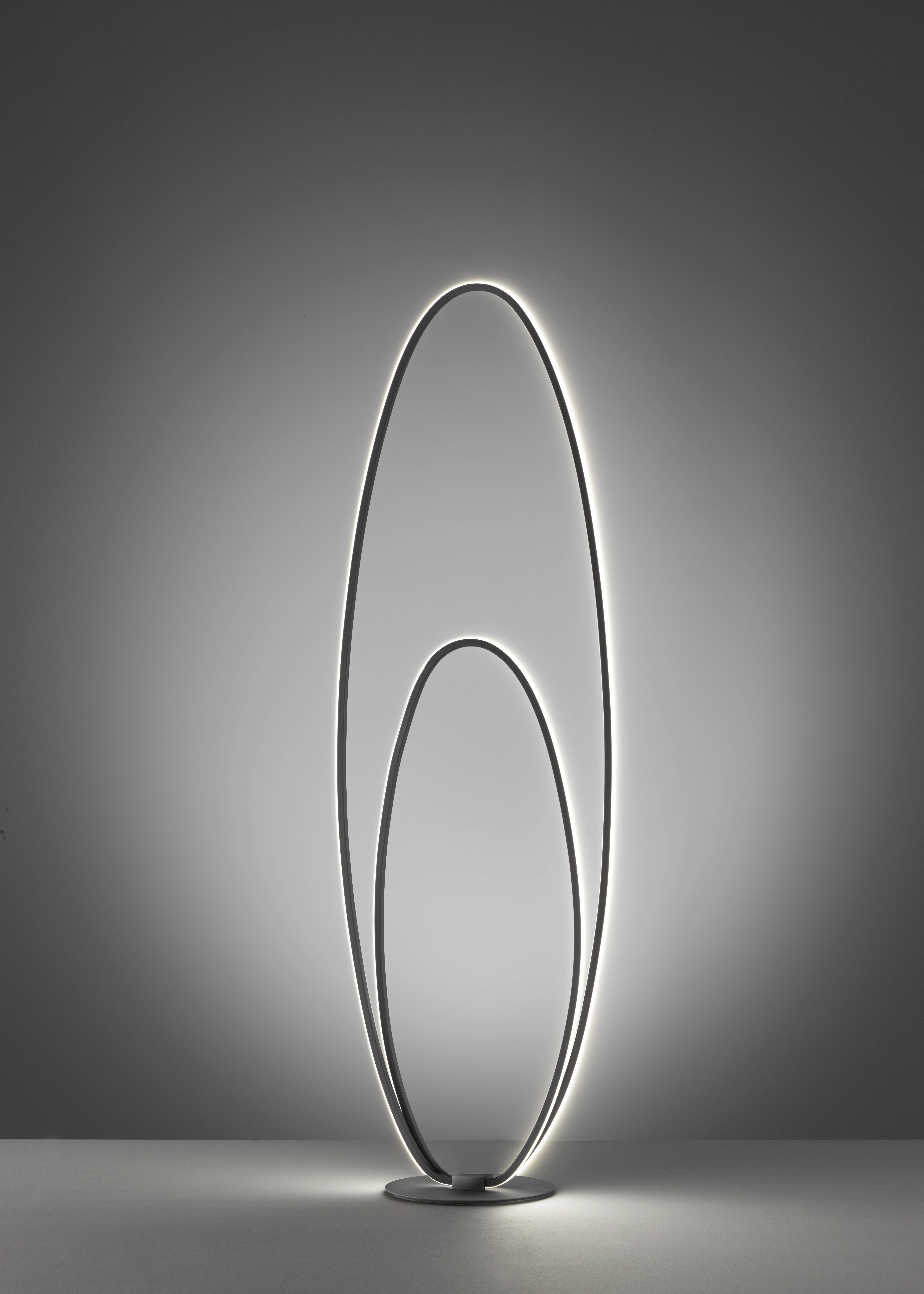 Lampadar led Negru Nia lumina calda [2]