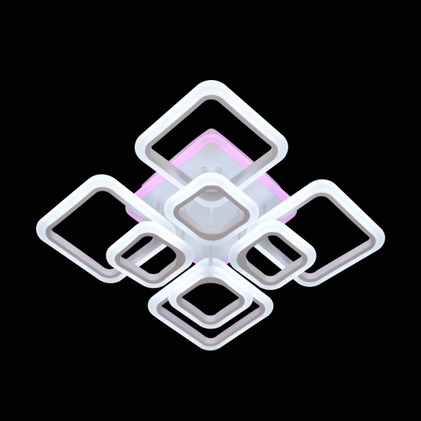 Lustra LED NEW Square Design, SLC, Patrata 8 cu Telecomanda [4]